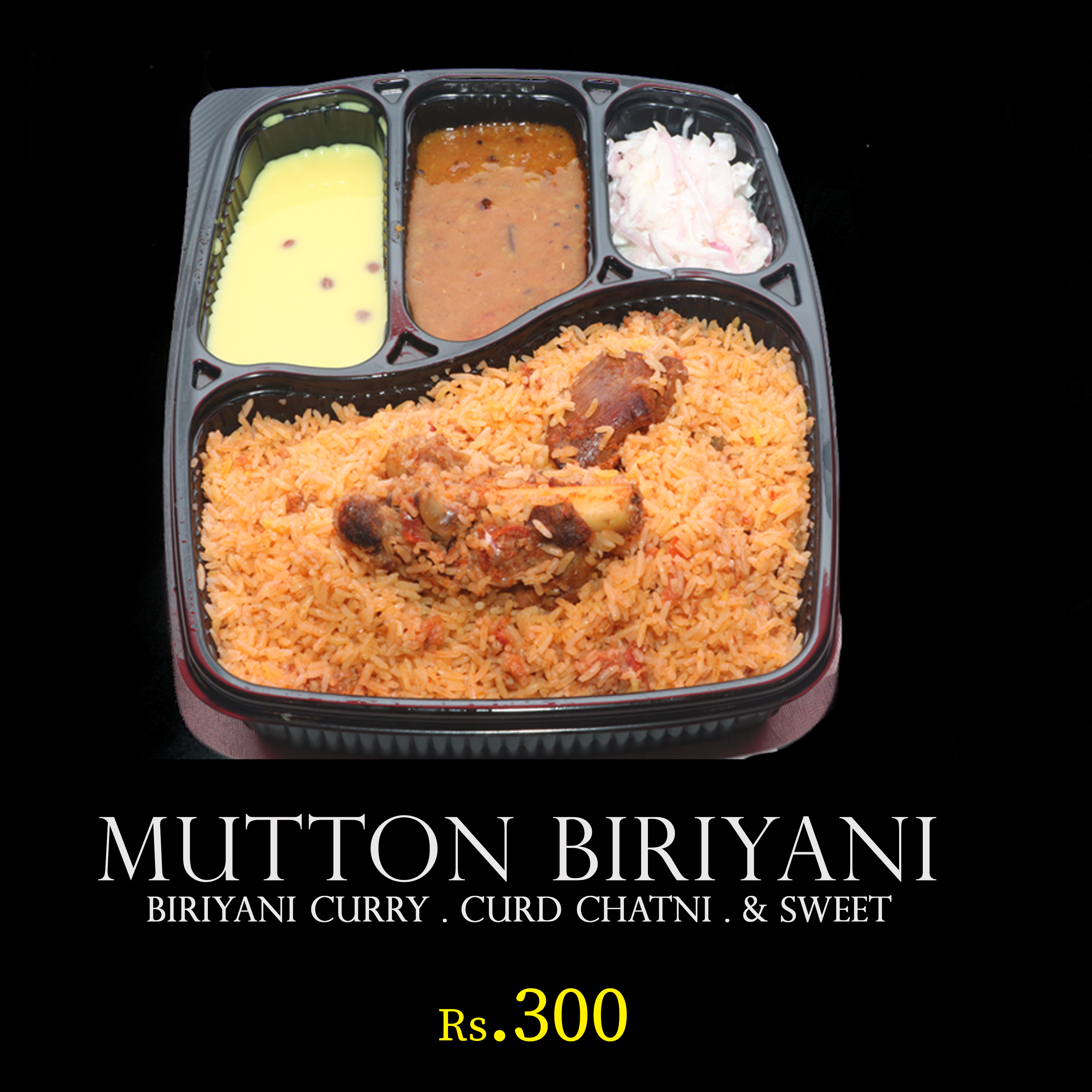 Premium Mutton Biryani with Curry and Curd Chatni BTM Layout